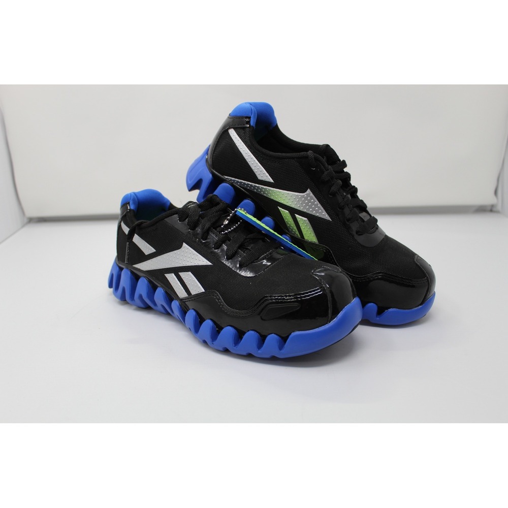 Reebok ZigTech Work Shoes Mens 4.5 Wide Black Blue RB1576 Low Top Sneaker